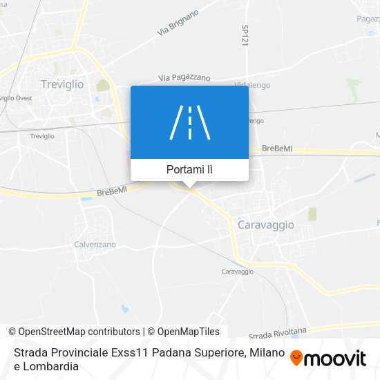 Mappa Strada Provinciale Exss11 Padana Superiore