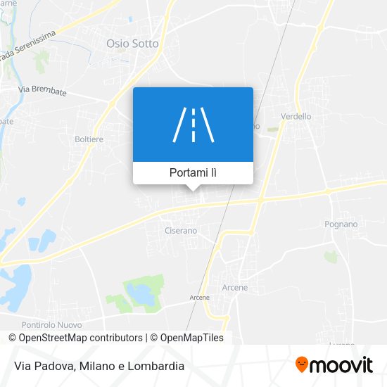 Mappa Via Padova