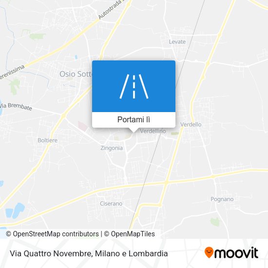 Mappa Via Quattro Novembre