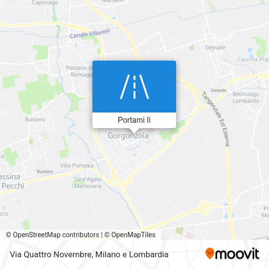 Mappa Via Quattro Novembre