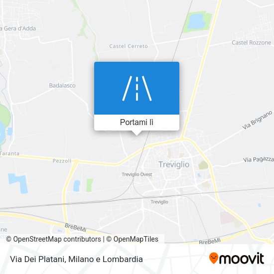 Mappa Via Dei Platani