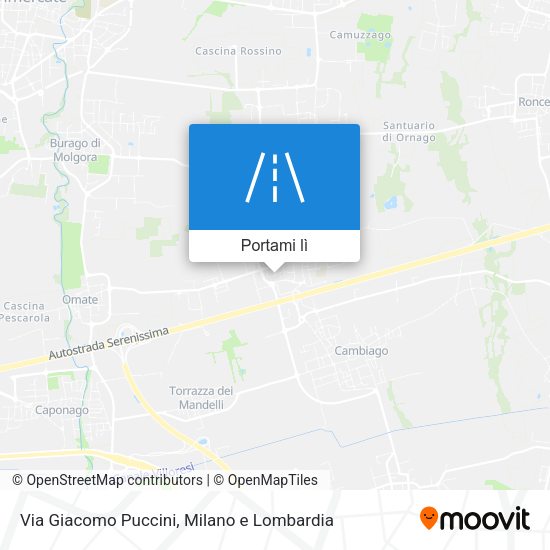 Mappa Via Giacomo Puccini