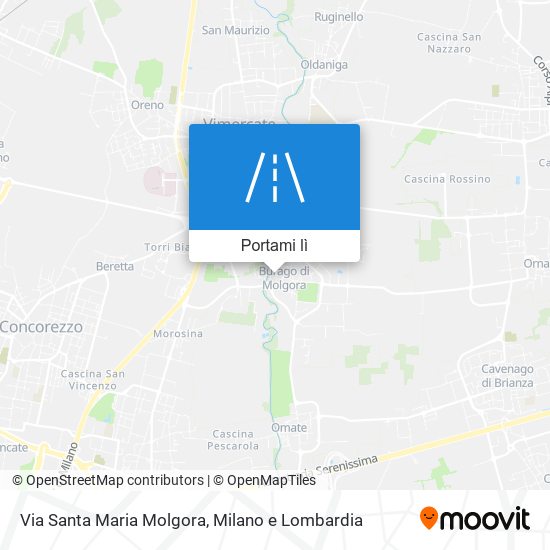 Mappa Via Santa Maria Molgora