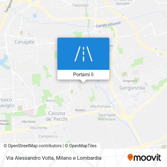 Mappa Via Alessandro Volta