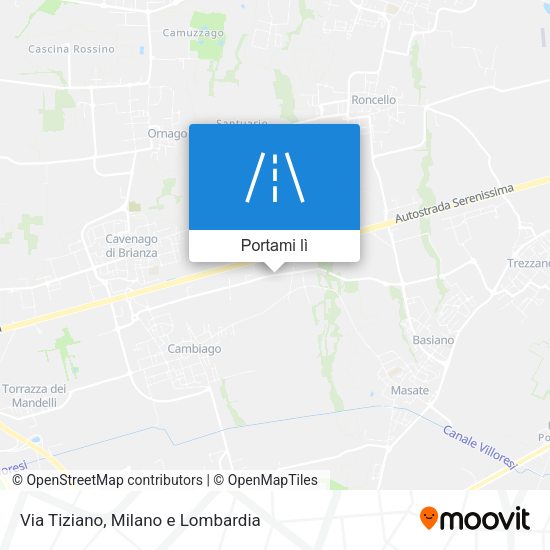 Mappa Via Tiziano