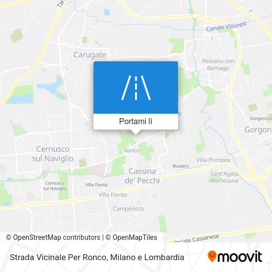Mappa Strada Vicinale Per Ronco