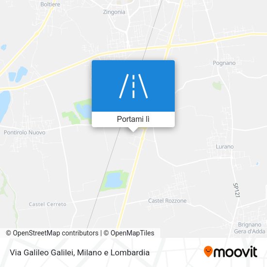 Mappa Via Galileo Galilei