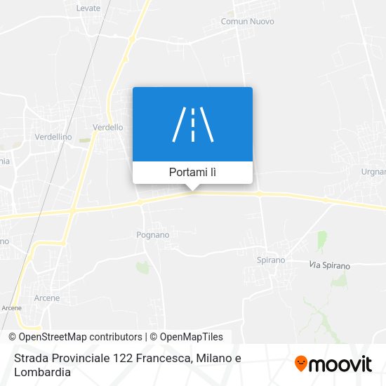 Mappa Strada Provinciale 122 Francesca