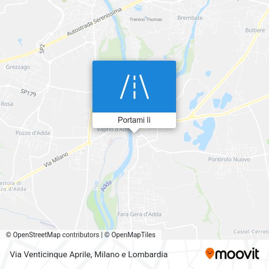 Mappa Via Venticinque Aprile