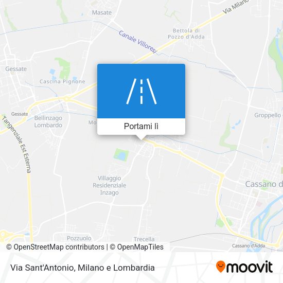 Mappa Via Sant'Antonio