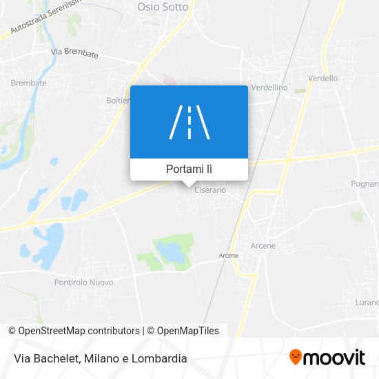 Mappa Via Bachelet