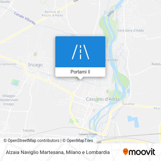Mappa Alzaia Naviglio Martesana