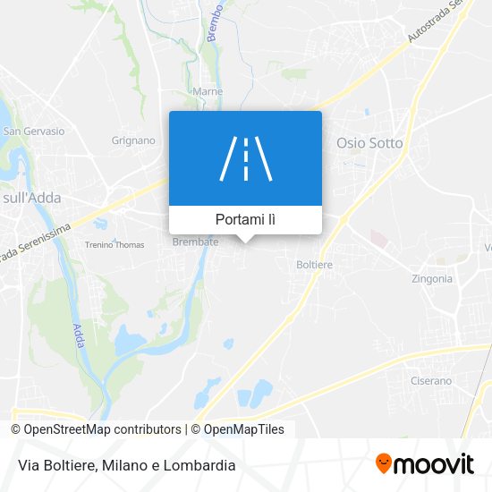 Mappa Via Boltiere
