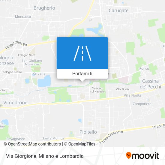 Mappa Via Giorgione
