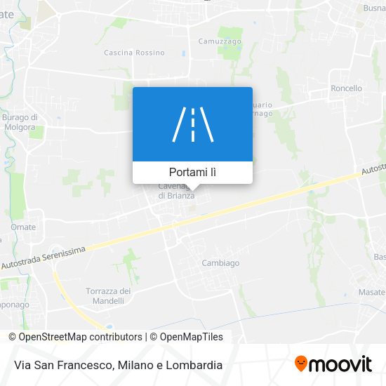 Mappa Via San Francesco