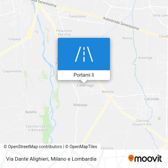Mappa Via Dante Alighieri
