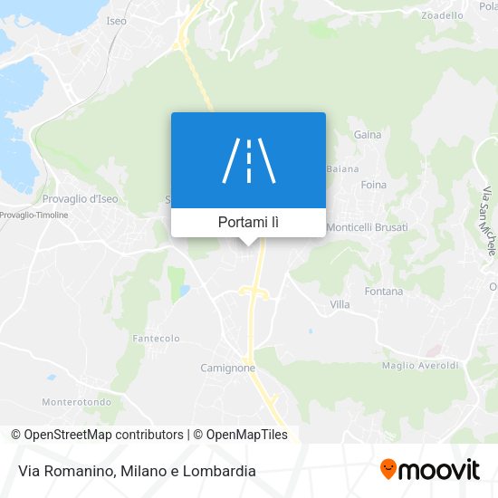 Mappa Via Romanino