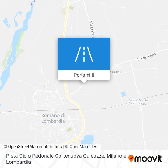 Mappa Pista Ciclo-Pedonale Cortenuova-Galeazze