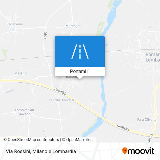 Mappa Via Rossini
