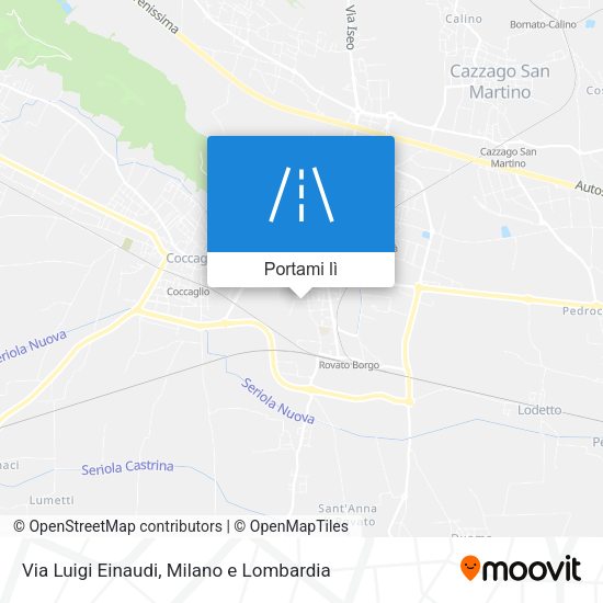 Mappa Via Luigi Einaudi
