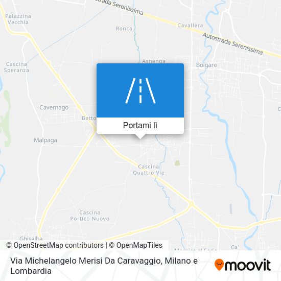Mappa Via Michelangelo Merisi Da Caravaggio
