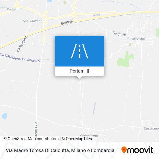 Mappa Via Madre Teresa Di Calcutta