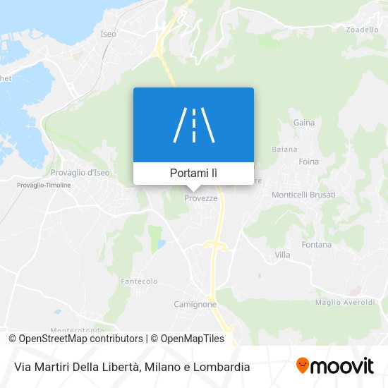 Mappa Via Martiri Della Libertà