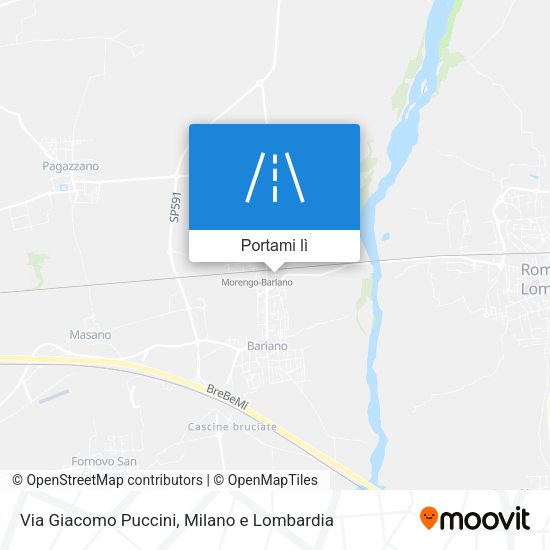 Mappa Via Giacomo Puccini
