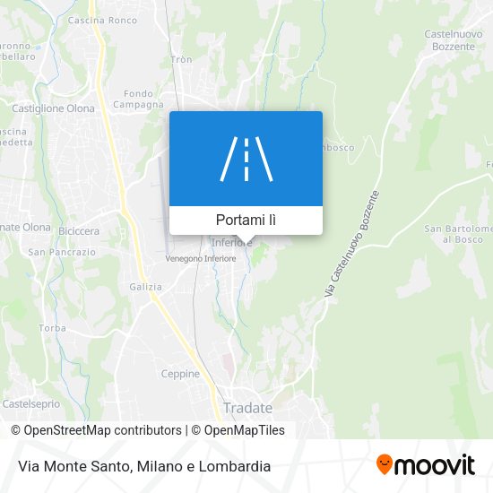 Mappa Via Monte Santo