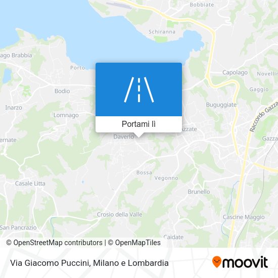 Mappa Via Giacomo Puccini