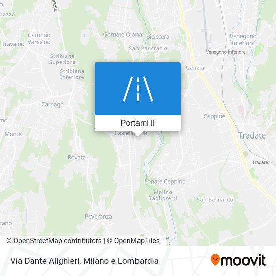 Mappa Via Dante Alighieri