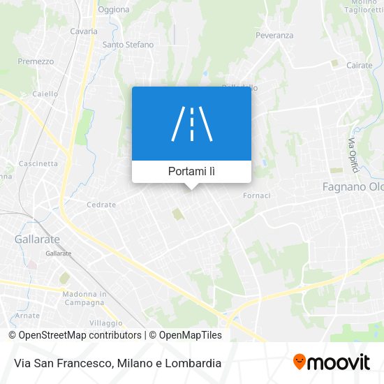 Mappa Via San Francesco
