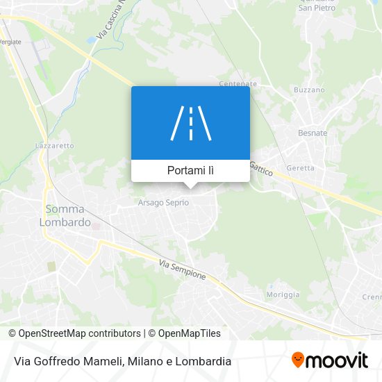 Mappa Via Goffredo Mameli