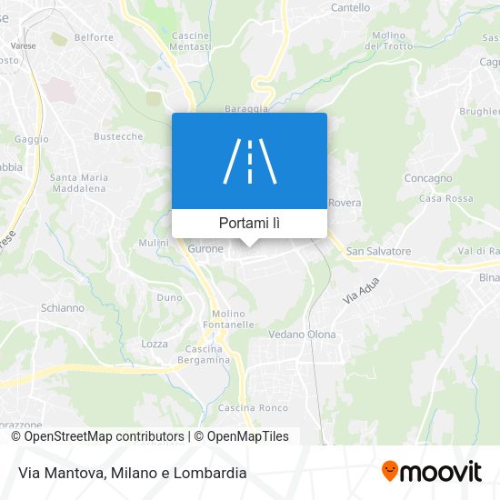 Mappa Via Mantova