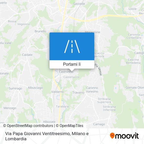 Mappa Via Papa Giovanni Ventitreesimo