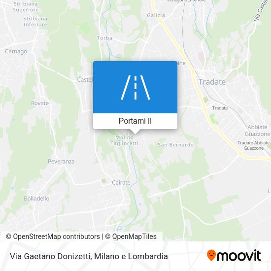 Mappa Via Gaetano Donizetti