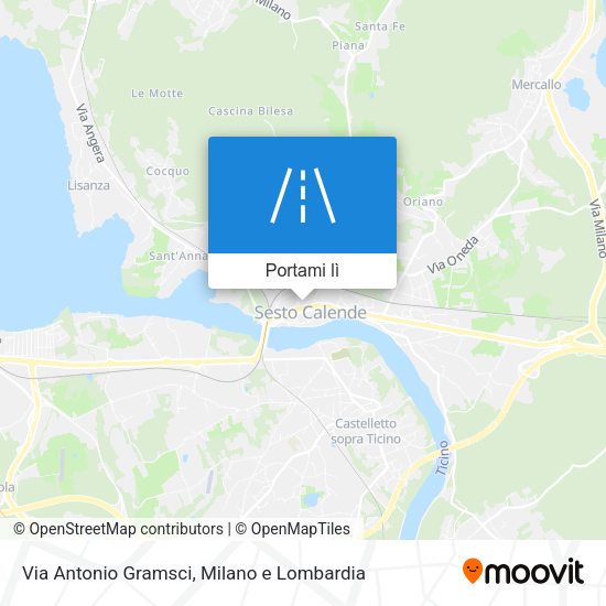 Mappa Via Antonio Gramsci