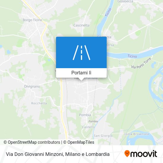 Mappa Via Don Giovanni Minzoni