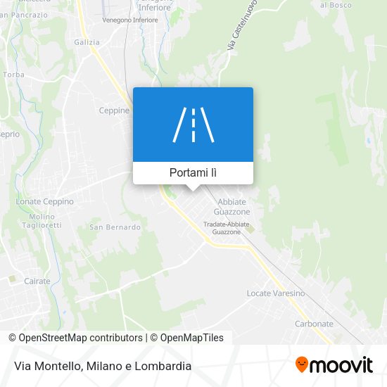 Mappa Via Montello