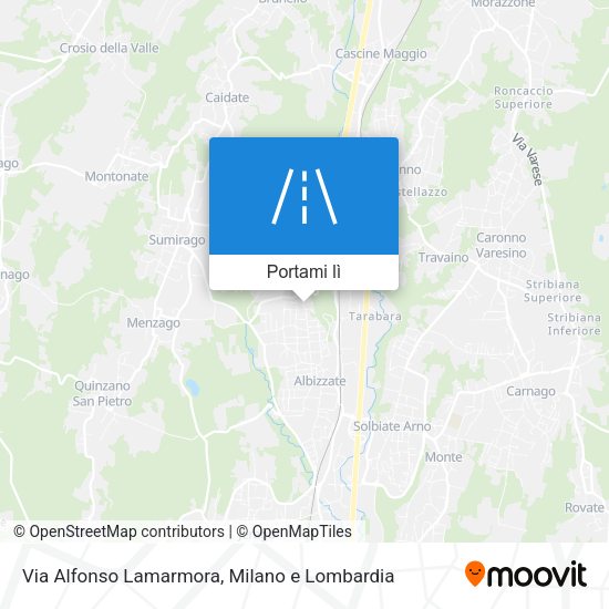 Mappa Via Alfonso Lamarmora