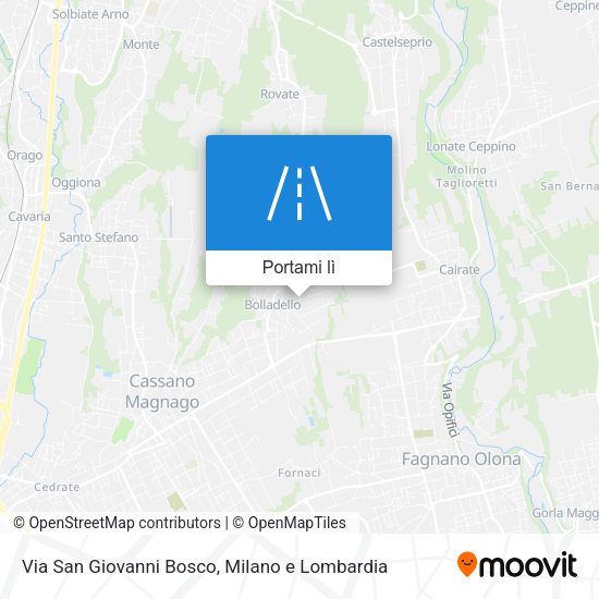 Mappa Via San Giovanni Bosco