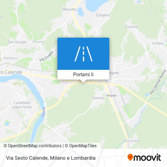 Mappa Via Sesto Calende