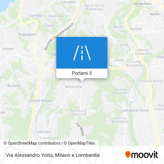 Mappa Via Alessandro Volta
