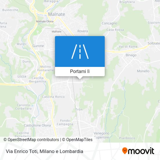 Mappa Via Enrico Toti