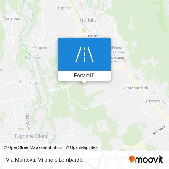Mappa Via Mantova