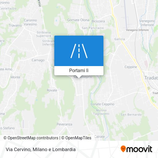 Mappa Via Cervino
