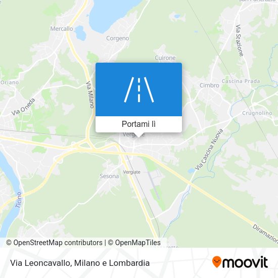Mappa Via Leoncavallo
