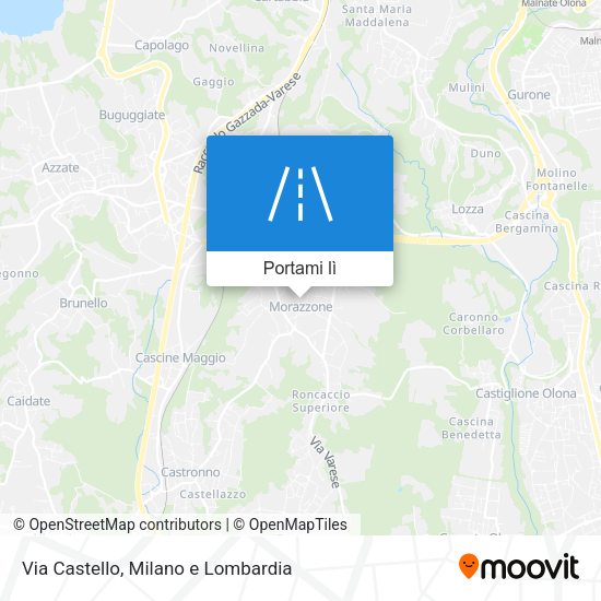 Mappa Via Castello