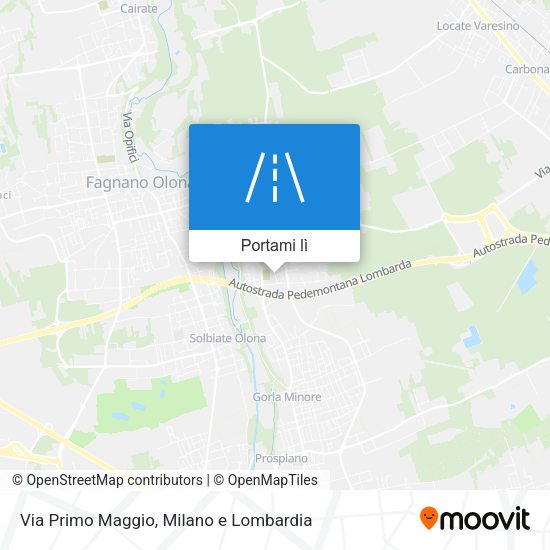 Mappa Via Primo Maggio