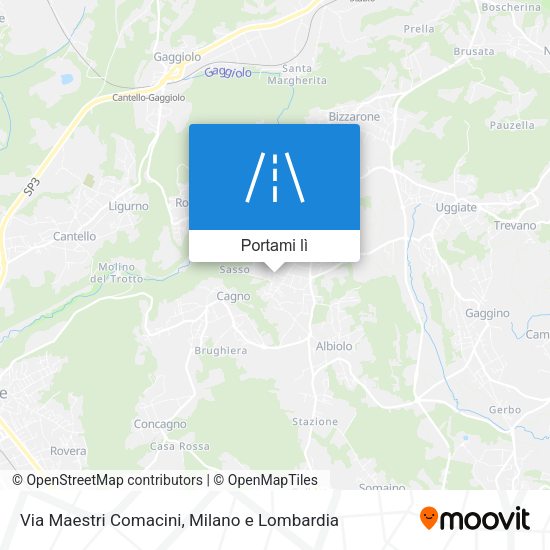 Mappa Via Maestri Comacini